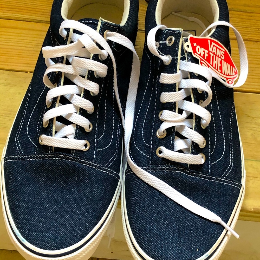 Denim vans sneakers